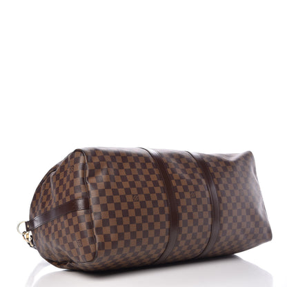 Louis Vuitton Damier Ebene Keepall Bandouliere 55 4 of 12