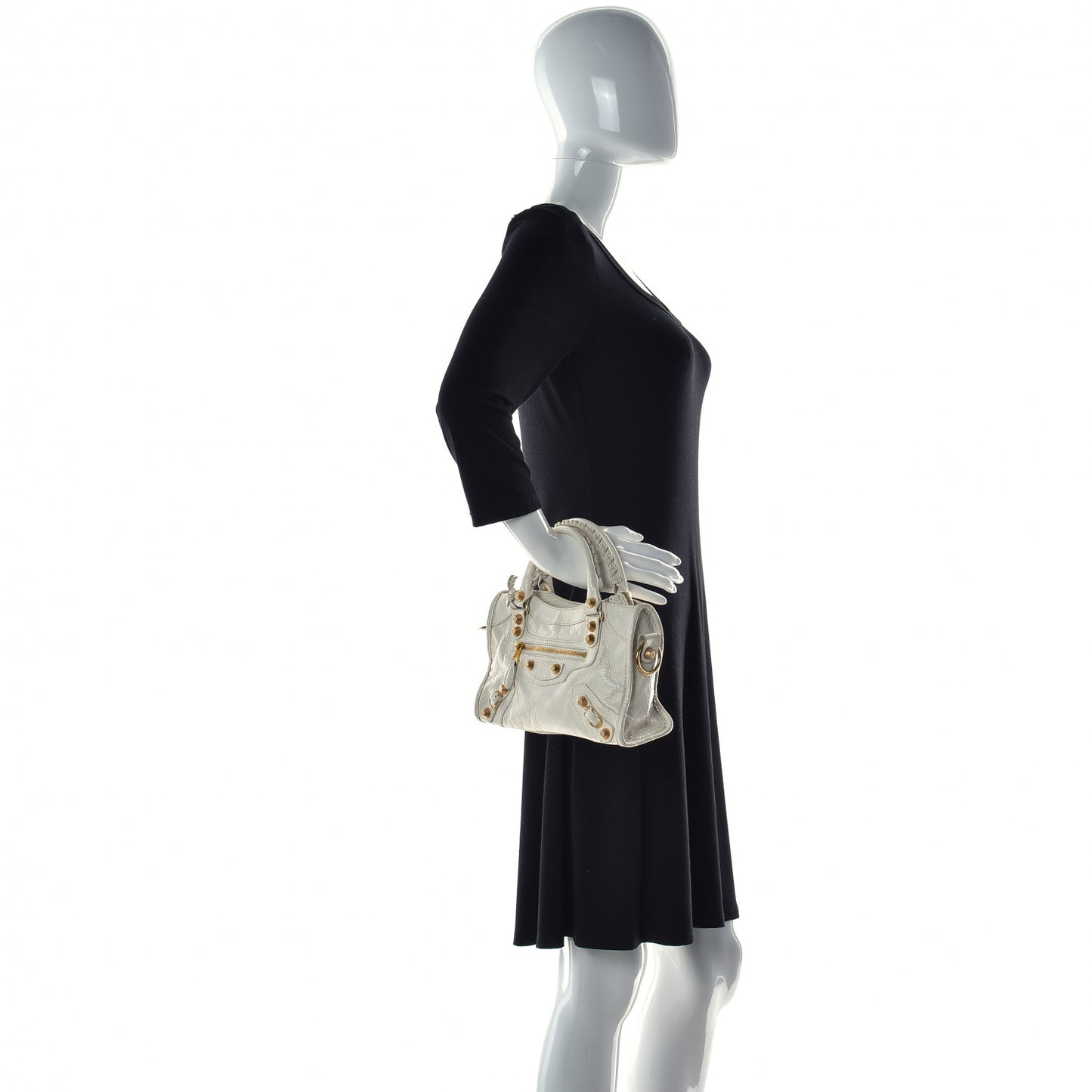 Agneau Giant 12 Gold Hardware Mini City Ivory