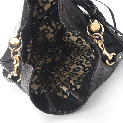 Gucci Guccissima Medium Indy Top Handle Hobo Black 5 of 8