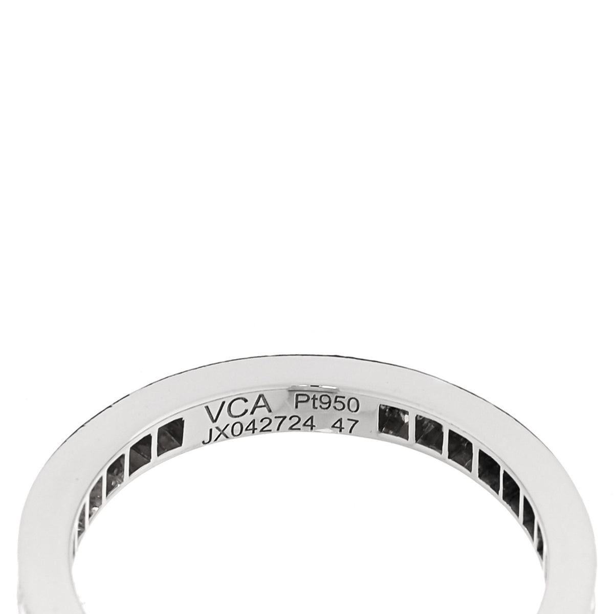 Platinum Diamond 2.1mm Romance Wedding Band Ring 47 4.25