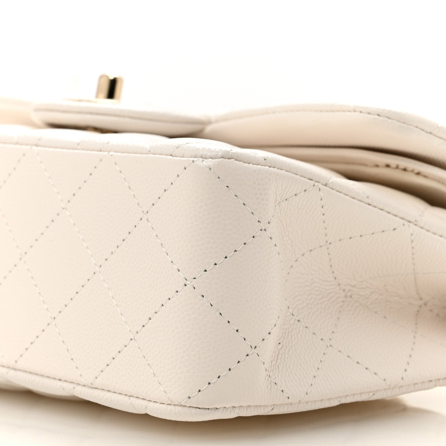 Chanel Caviar Quilted Small Double Flap White 10 of 10