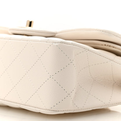 Chanel Caviar Quilted Small Double Flap White 10 of 10