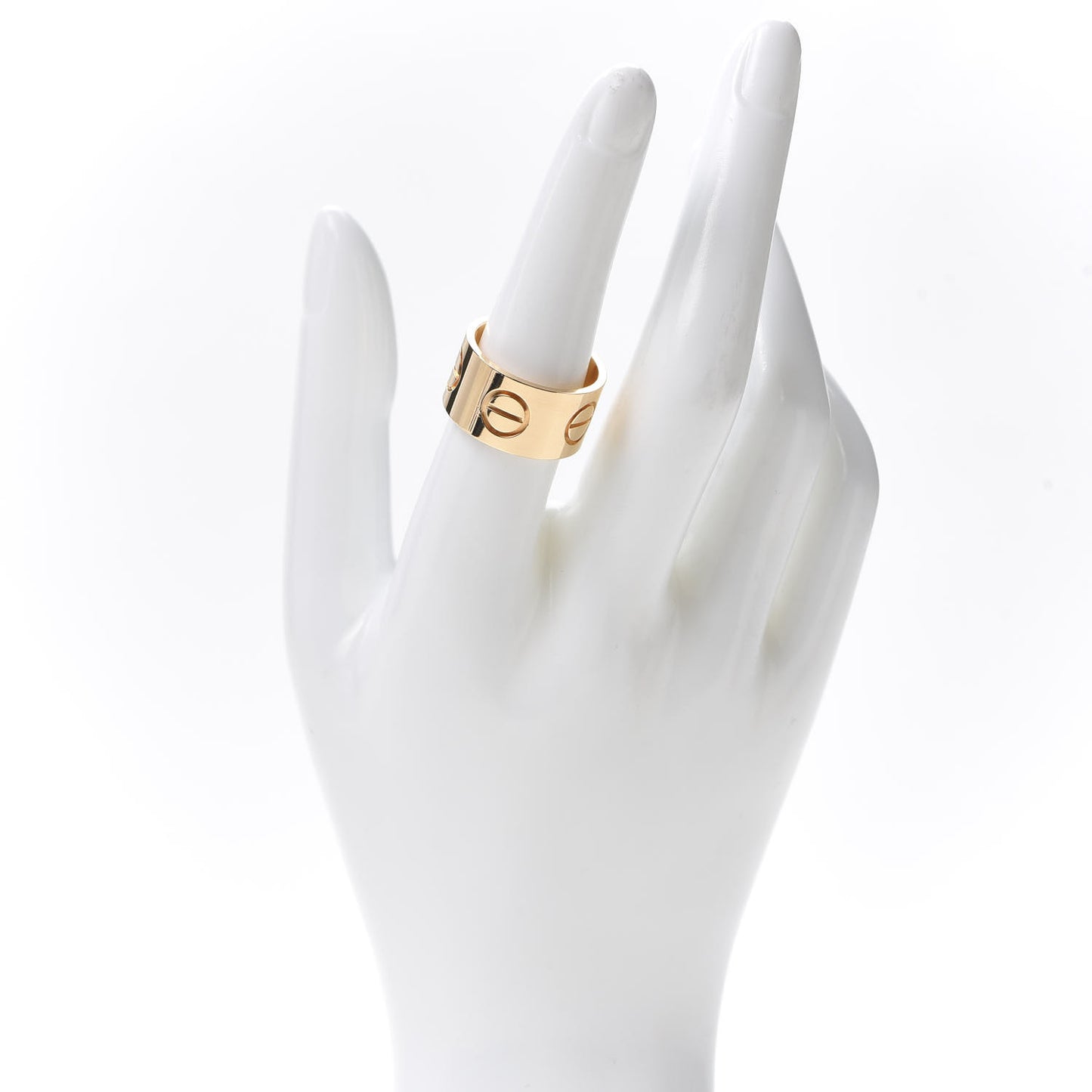 18K Yellow Gold 11mm LOVE Ring 56 7.5