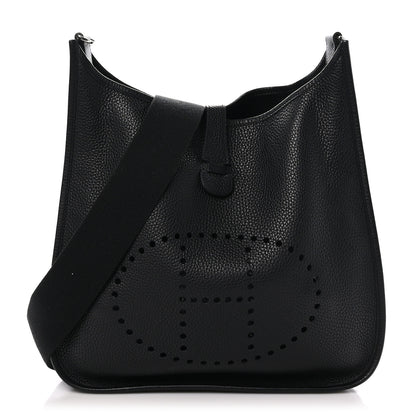 Hermes Taurillon Clemence Evelyne GM Black 1 of 10