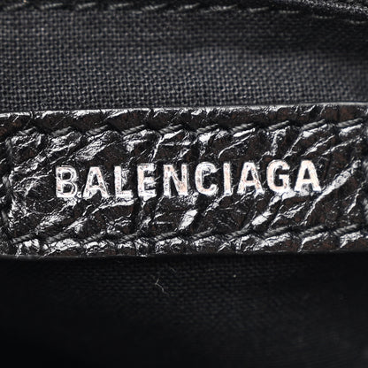 Balenciaga Agneau Classic Hardware S City Logo Strap Black White 7 of 12