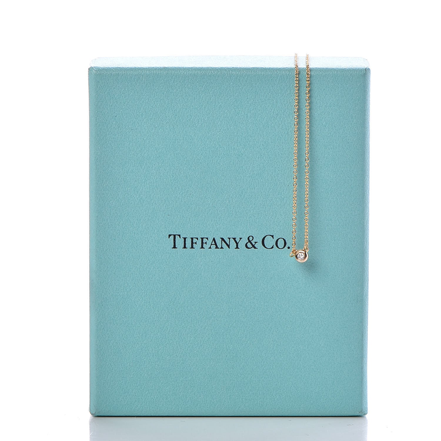 Tiffany 18K Rose Gold Diamond .05ct Elsa Peretti Diamonds by the Yard Pendant Necklace 9 of 9