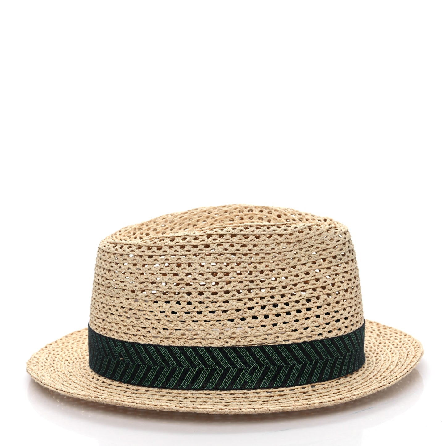 Braided Raffia Chevrons H Enzo Hat 59 Naturel