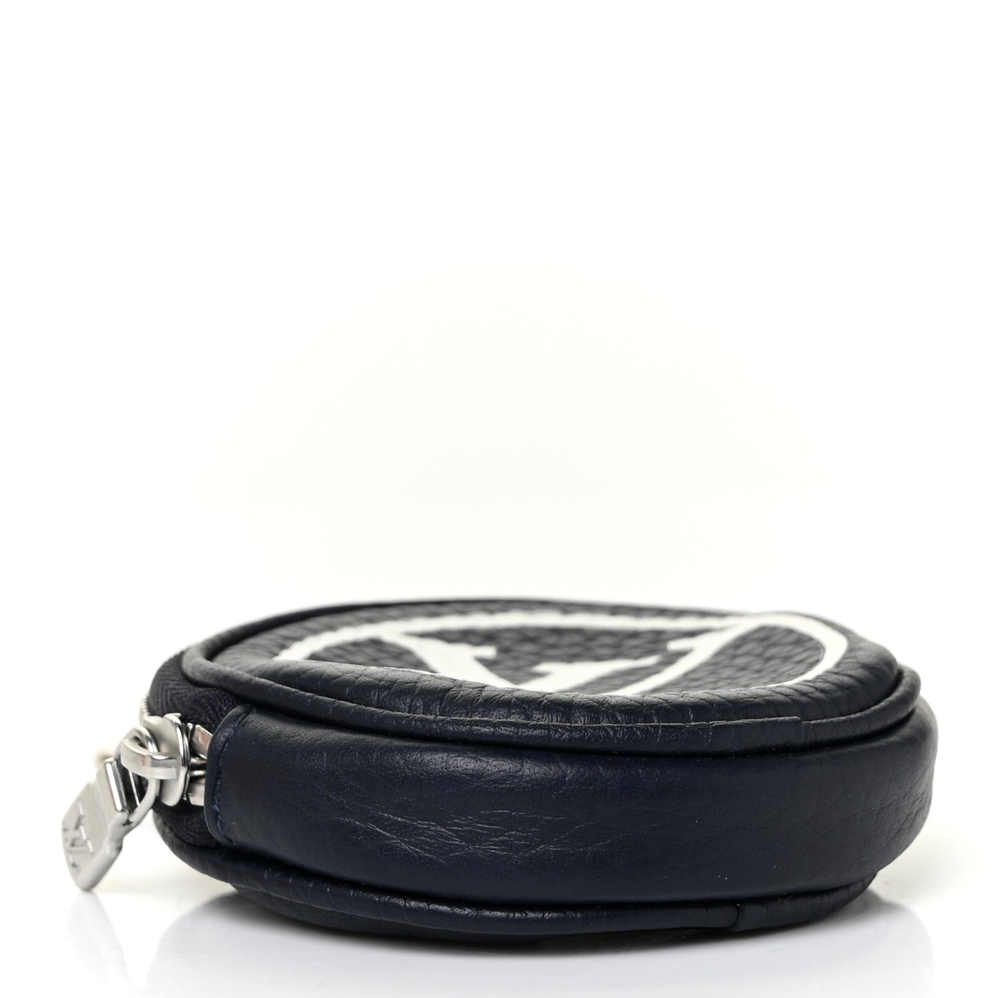 Taurillon Initials Pouch Round Coin Purse