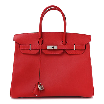 Hermes Epsom Birkin 35 Rouge Casaque 1 of 11