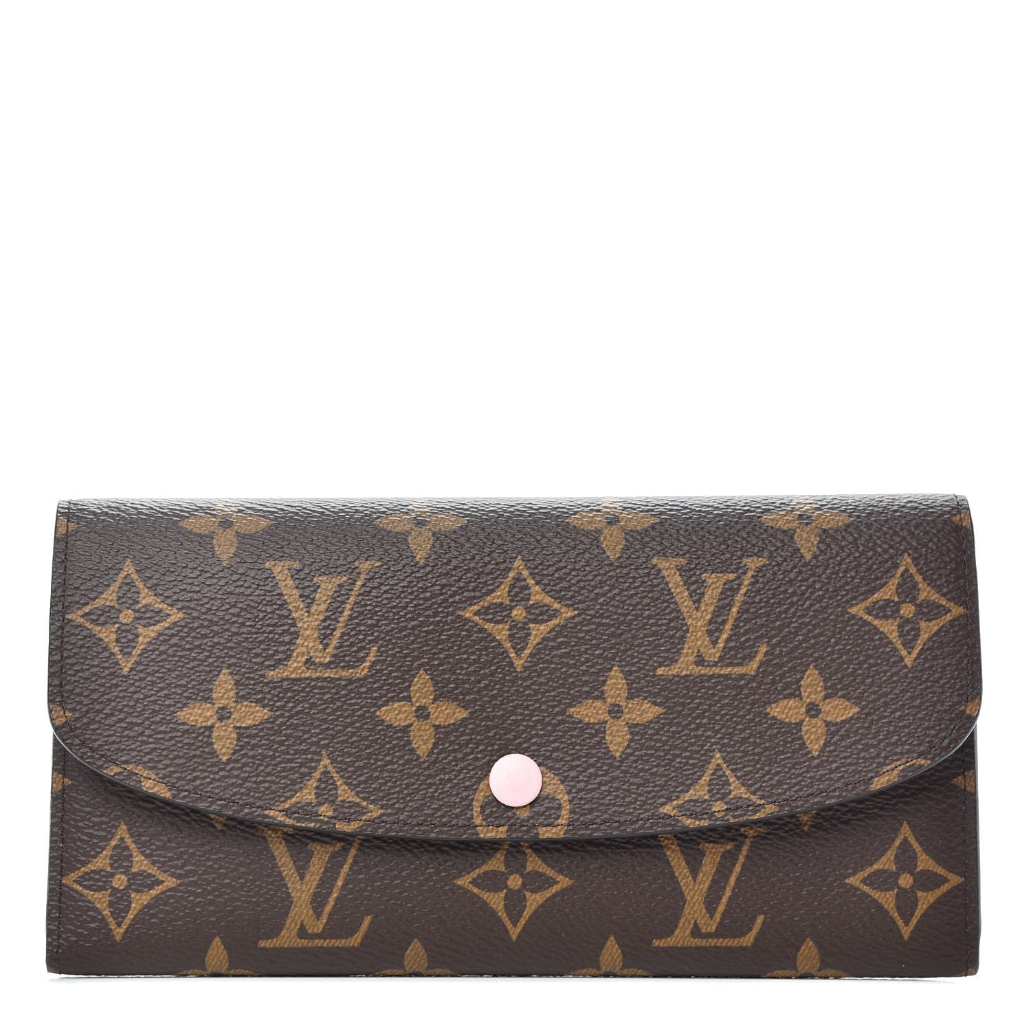Louis Vuitton Monogram Emilie Wallet Rose Ballerine 1 of 7
