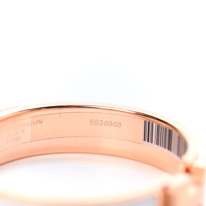 Hermes Enamel Narrow Clic Clac H Bracelet PM White 6 of 6