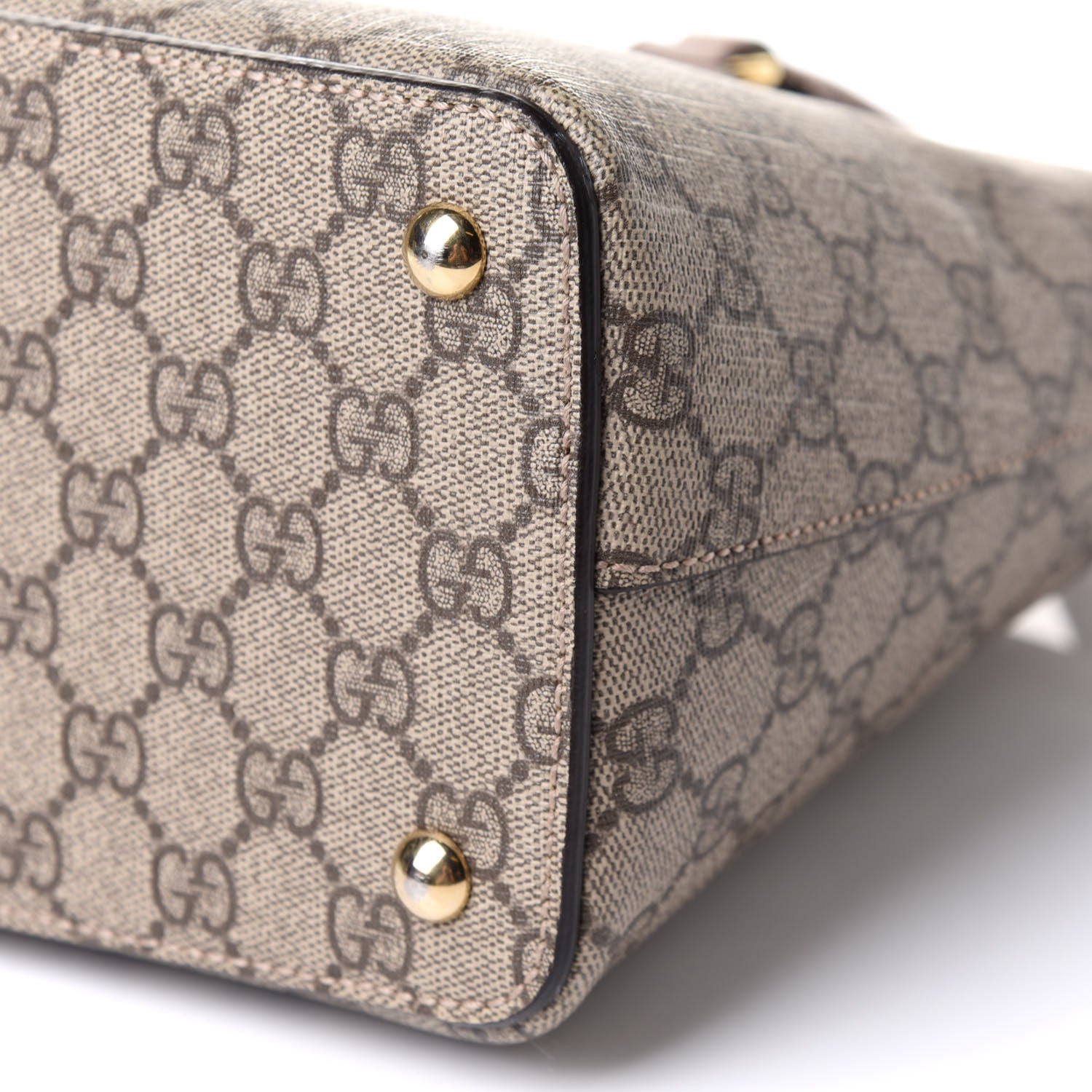 Gucci GG Supreme Monogram Medium Zip Top Tote Brown 11 of 13