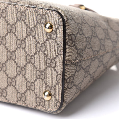 Gucci GG Supreme Monogram Medium Zip Top Tote Brown 11 of 13