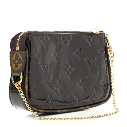 Louis Vuitton Vernis Monogram Mini Pochette Accessories Amarante 3 of 6