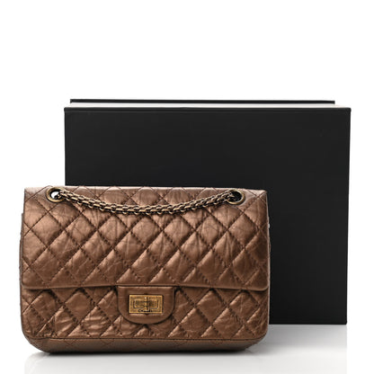 Chanel Metallic Aged Calfskin Quilted 2.55 Reissue 225 Flap Bronze 14 of 14