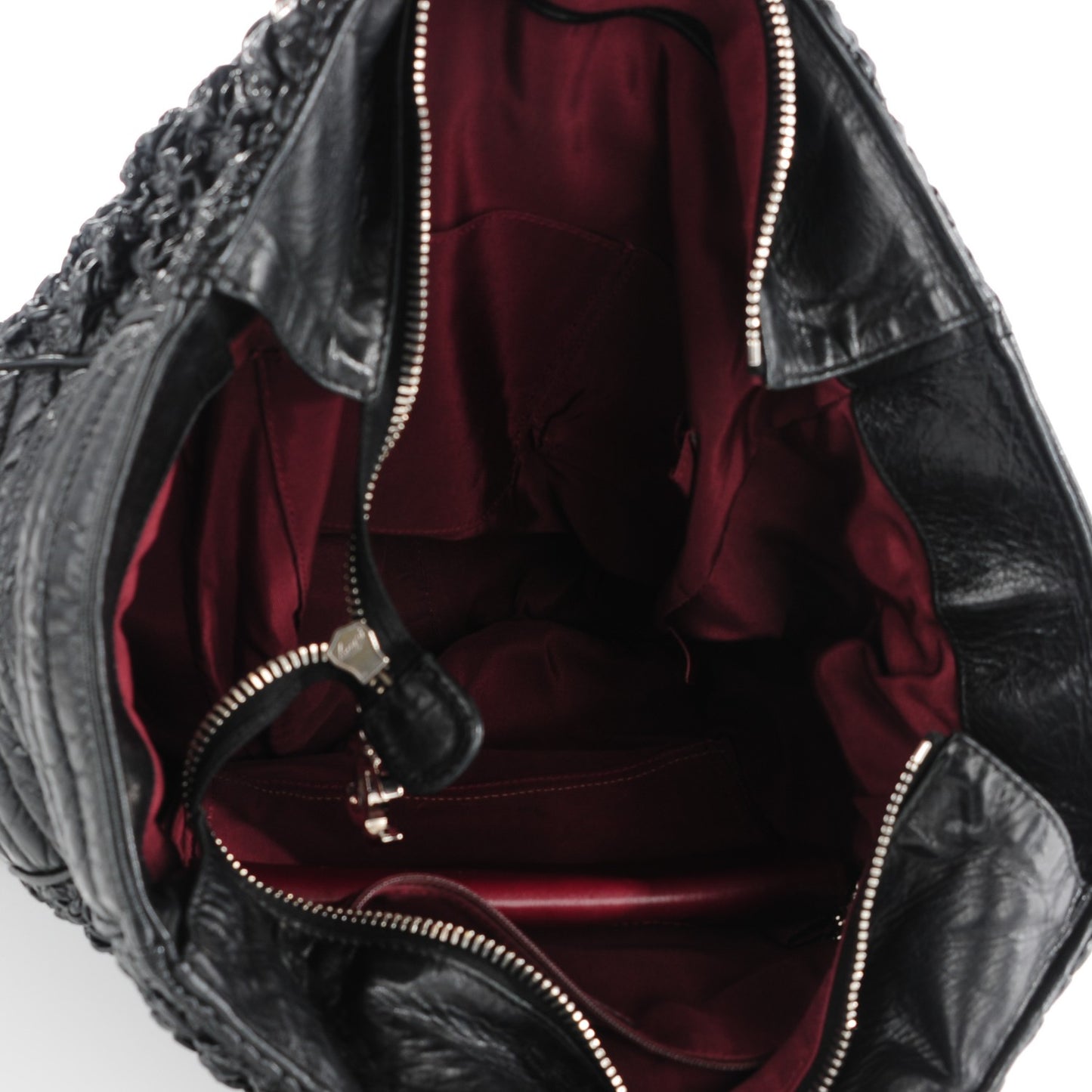 Lambskin XL Astrakan Tote Black