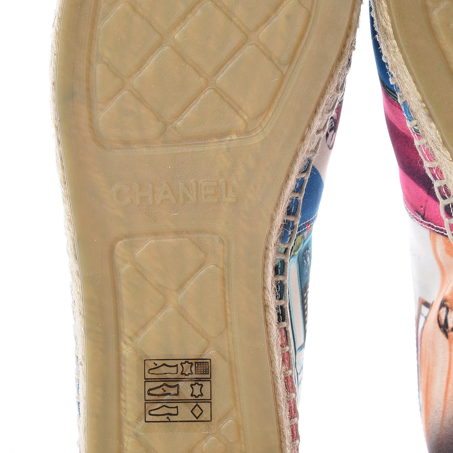 Patent Fabric CC Espadrilles 39 Multicolor Black
