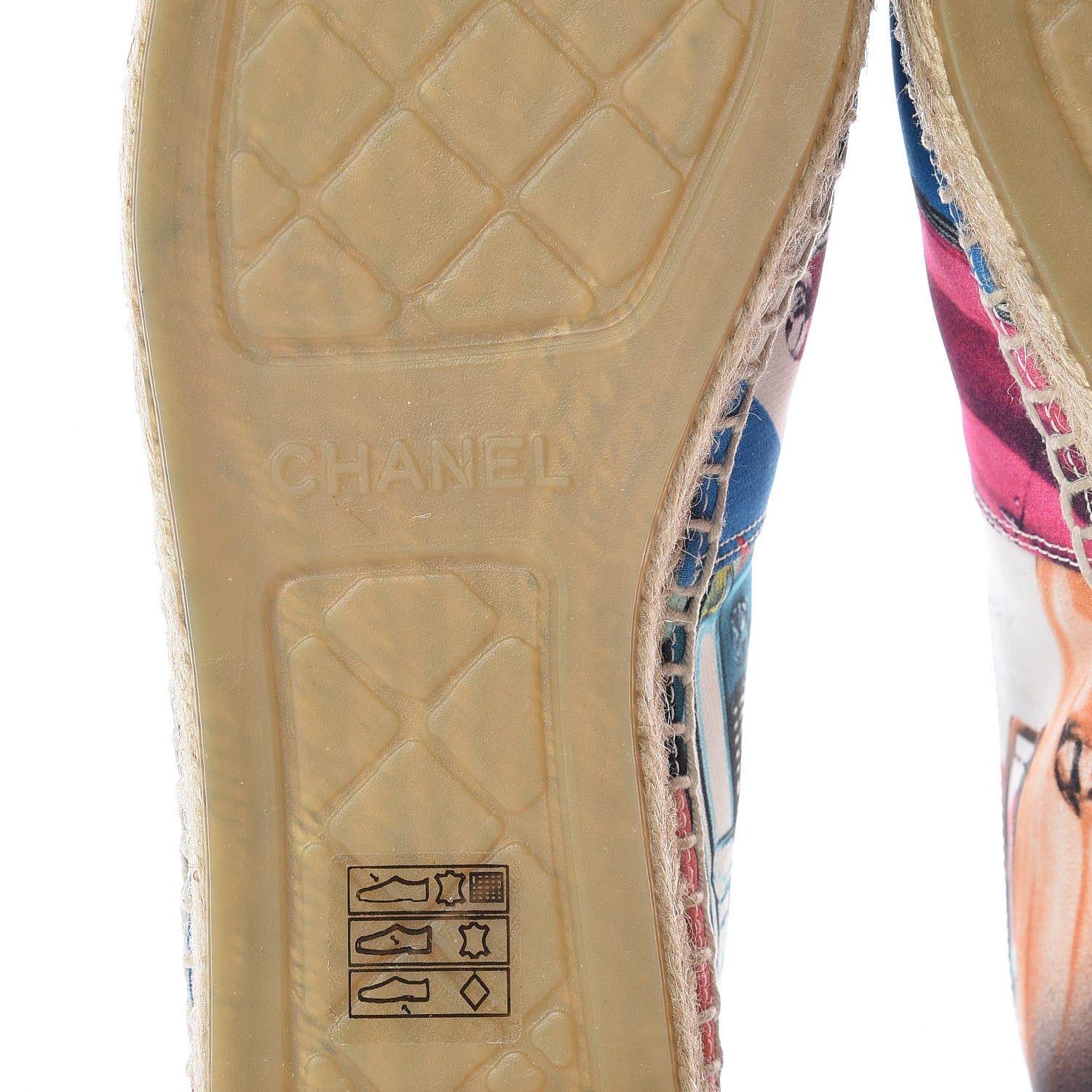 Chanel Patent Fabric CC Espadrilles 39 Multicolor Black 7 of 12