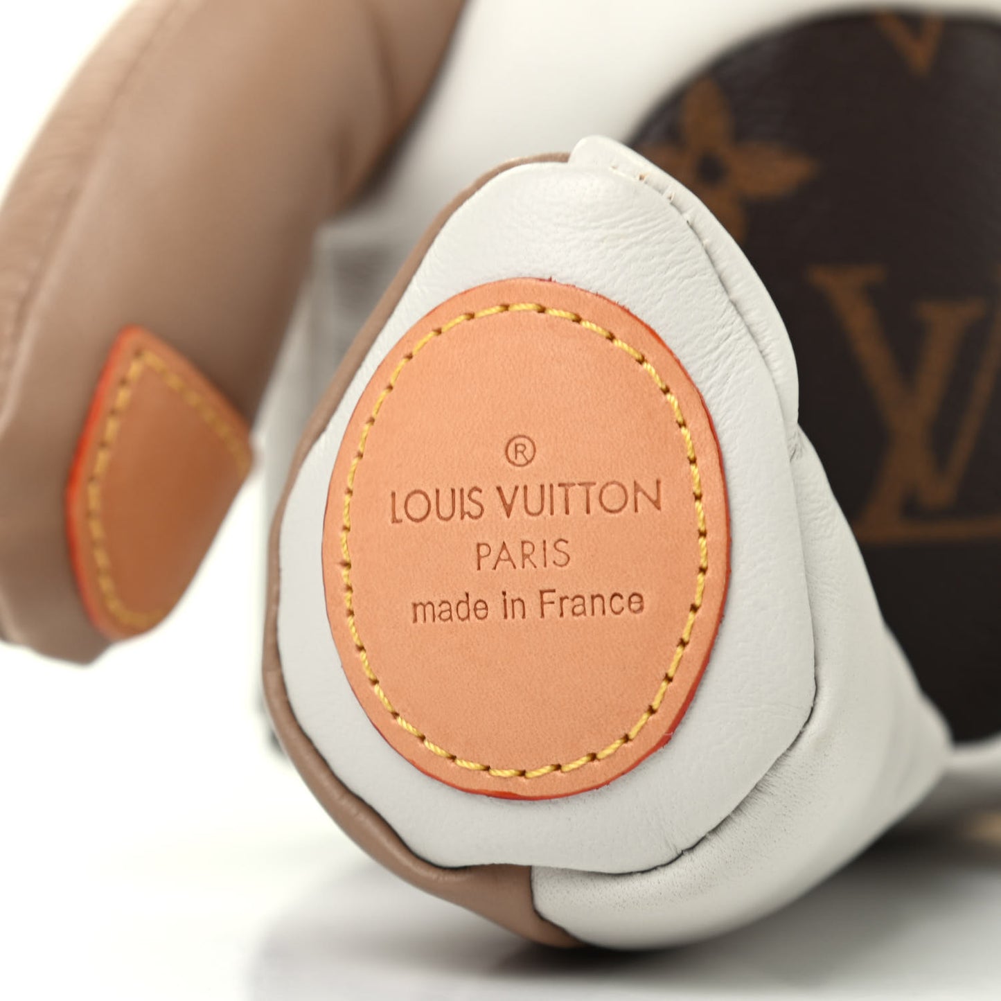 Calfskin Monogram Doudou Louis Bear Beige