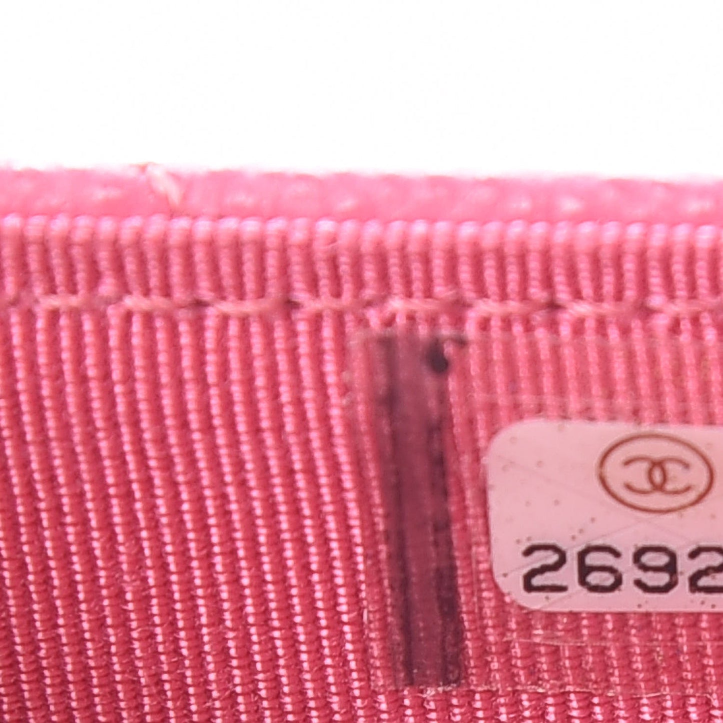 Caviar Quilted Flap Card Holder Pink