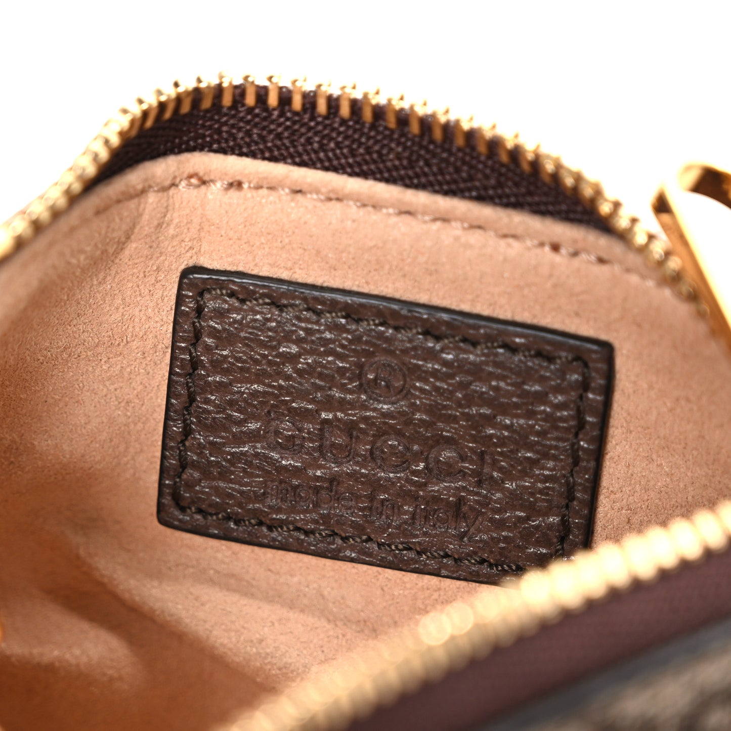 GG Supreme Monogram Web Ophidia Key Case Beige New Acero