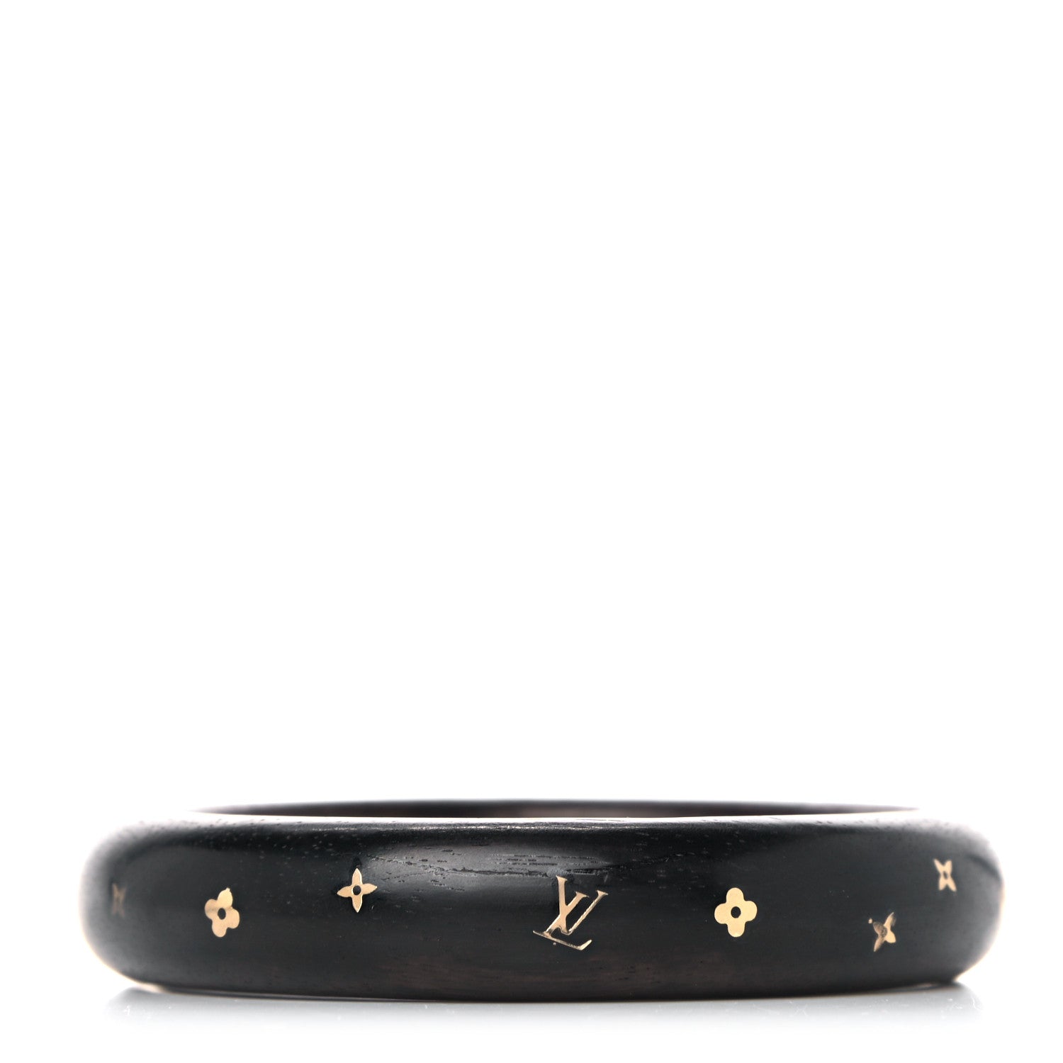 Louis Vuitton Tiger Wood Brass Medium Silvania Bangle TPM 1 of 6