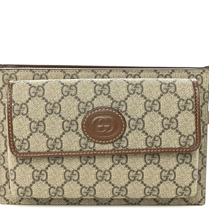 Gucci GG Supreme Monogram Canvas Interlocking G Belt Bag Beige Ebony 7 of 10