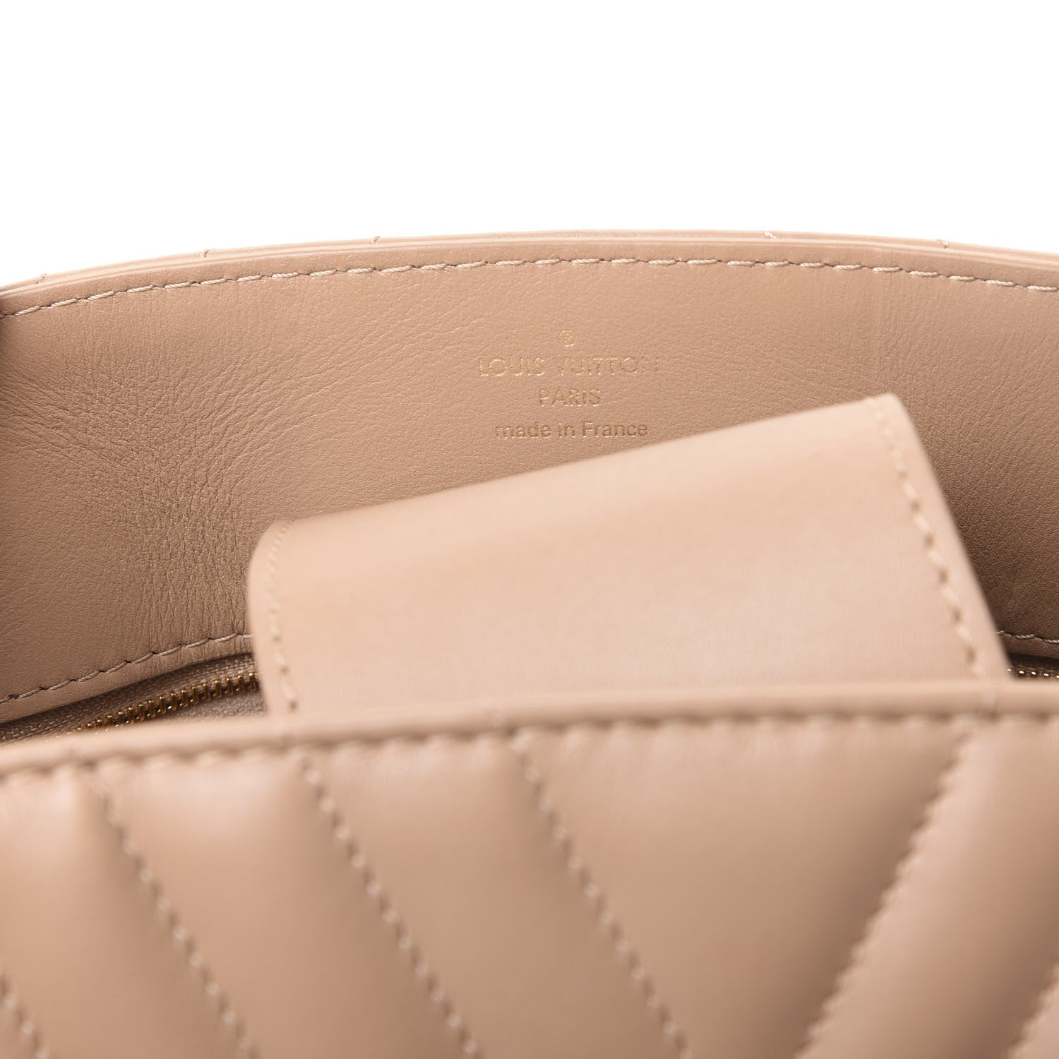 Louis Vuitton Calfskin New Wave Chain Tote Noisette 7 of 8