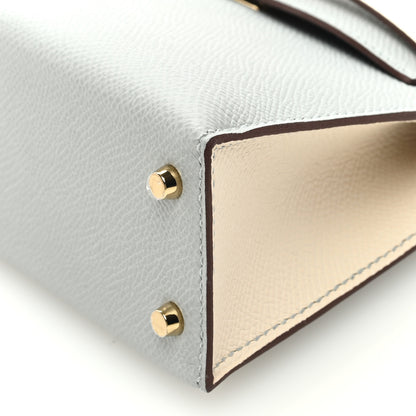 Hermes Epsom Mini Horseshoe Kelly Sellier 20 Craie Bleu Glacier 9 of 10