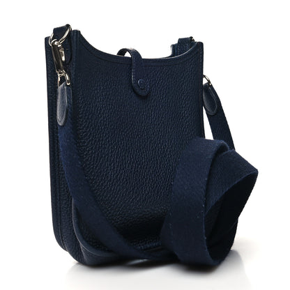 Hermes Taurillon Clemence Evelyne TPM Bleu Nuit 3 of 10