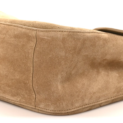 Chanel Suede Calfskin Small Souplissimo Maxi Flap Dark Beige 10 of 10