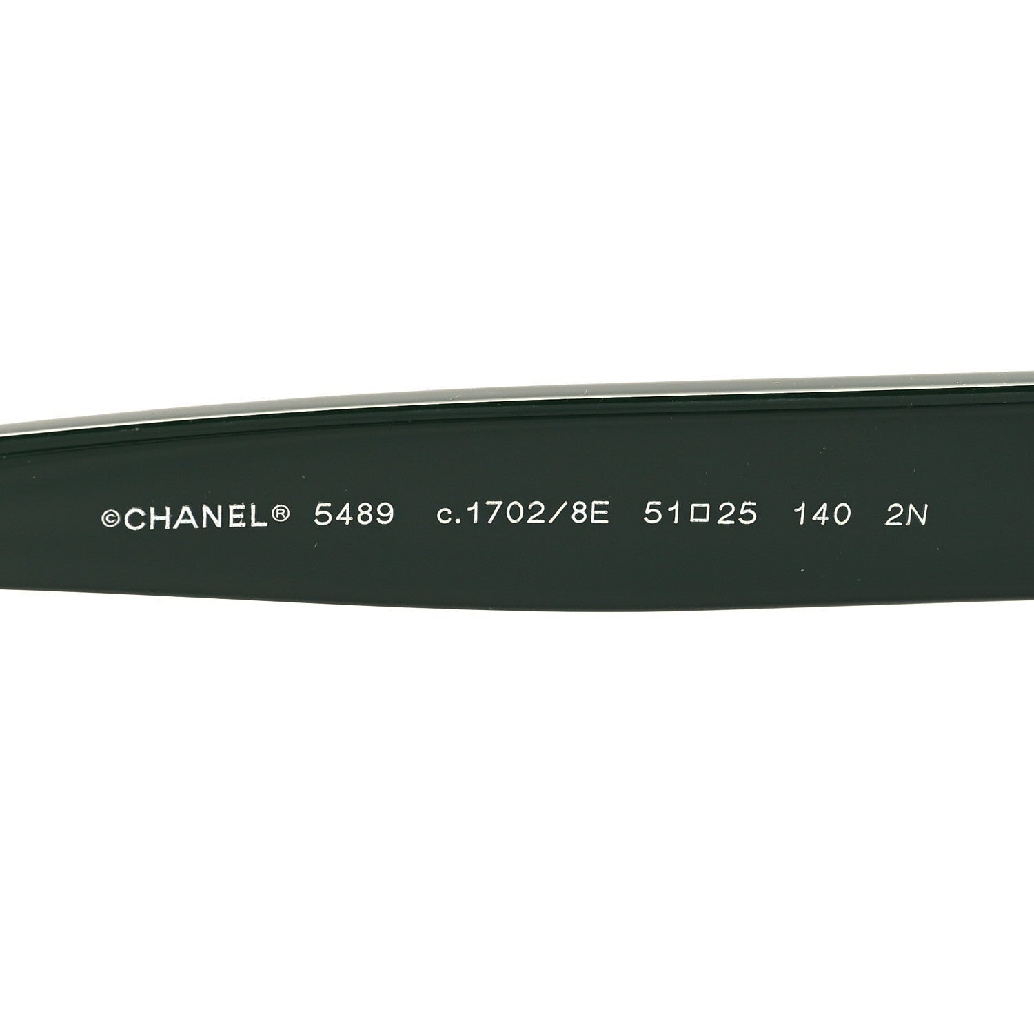 Chanel Acetate Round Chain Sunglasses 5489 Green 5 of 7