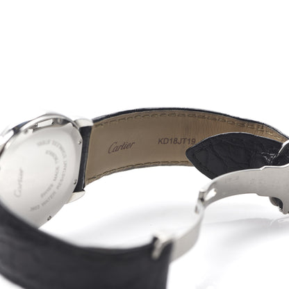 Cartier Stainless Steel Alligator 36mm Ronde Solo Quartz Watch 6 of 9