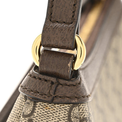Gucci GG Supreme Monogram Textured Dollar Calfskin Small Ophidia Hobo Beige Ebony New Acero 12 of 12