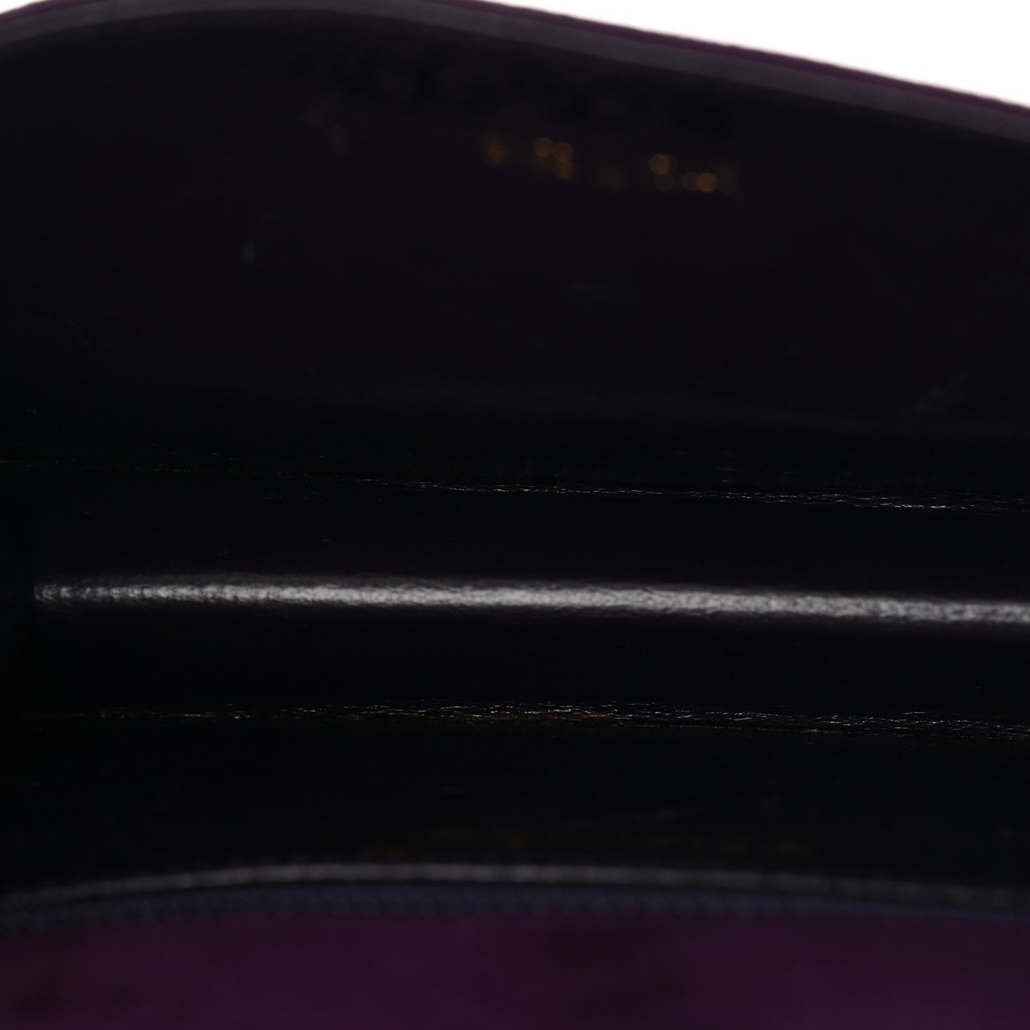 Suede CC Flap Clutch With Chain Purple