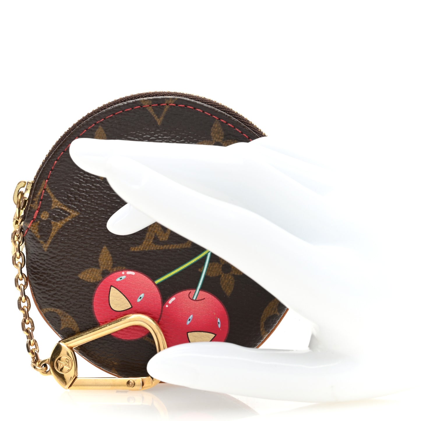 Monogram Cerises Round Coin Purse