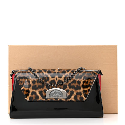 Christian Louboutin Patent Leopard Vero Dodat Clutch Brown 13 of 13