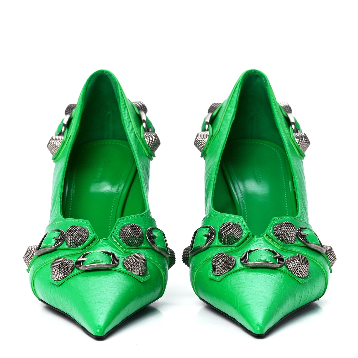 Balenciaga Agneau Arena Cagole 90mm Pumps 38 Vivid Green 2 of 9