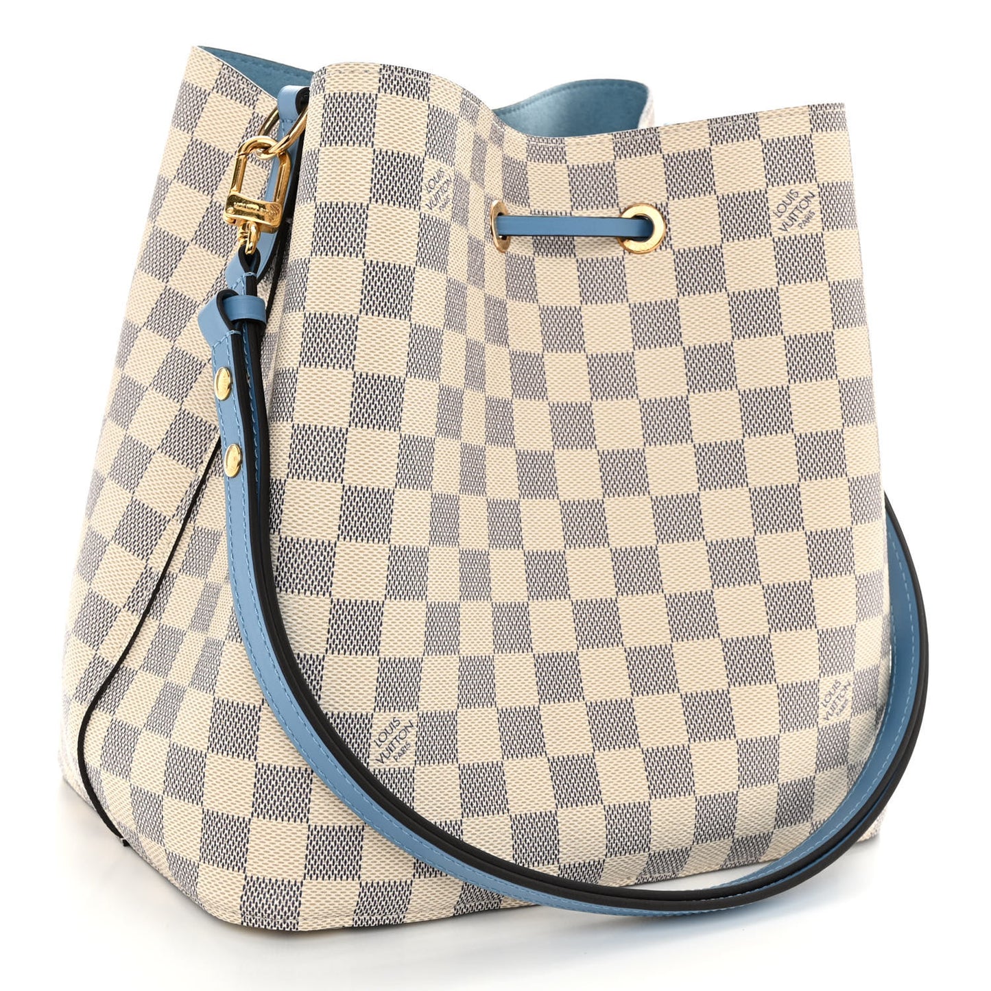 Damier Azur Neonoe MM Bleuet