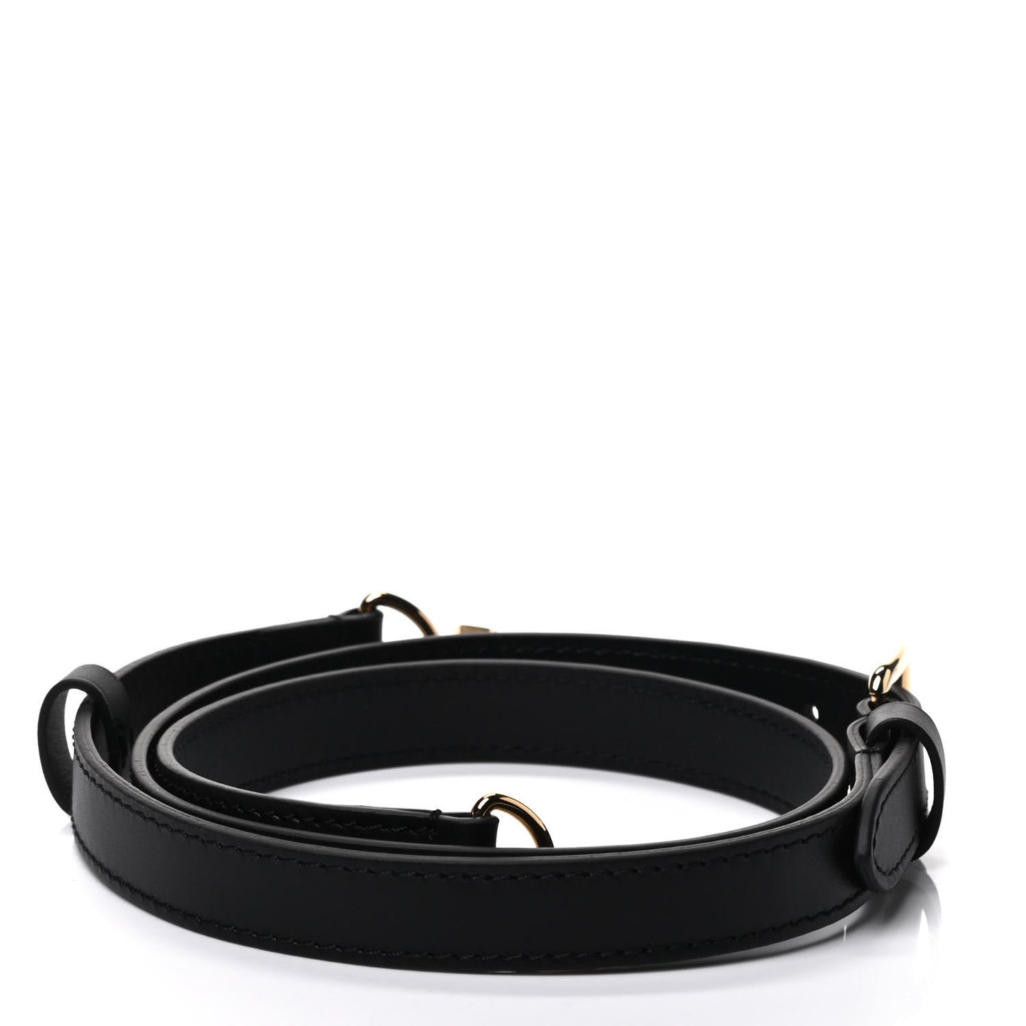 Calfskin 16mm Adjustable Shoulder Strap Black