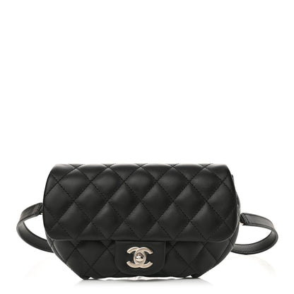 Chanel Calfskin Quilted CC Uniform Flap Belt Bag Black 1 of 11