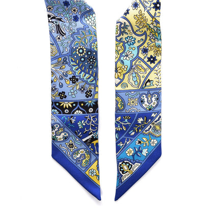 Hermes Silk Au Pays Des Oiseaux Fleurs Twilly 4 of 5