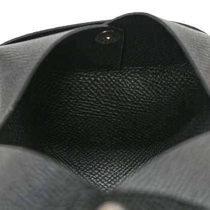 Hermes Epsom Calvi Card Case Black 6 of 7