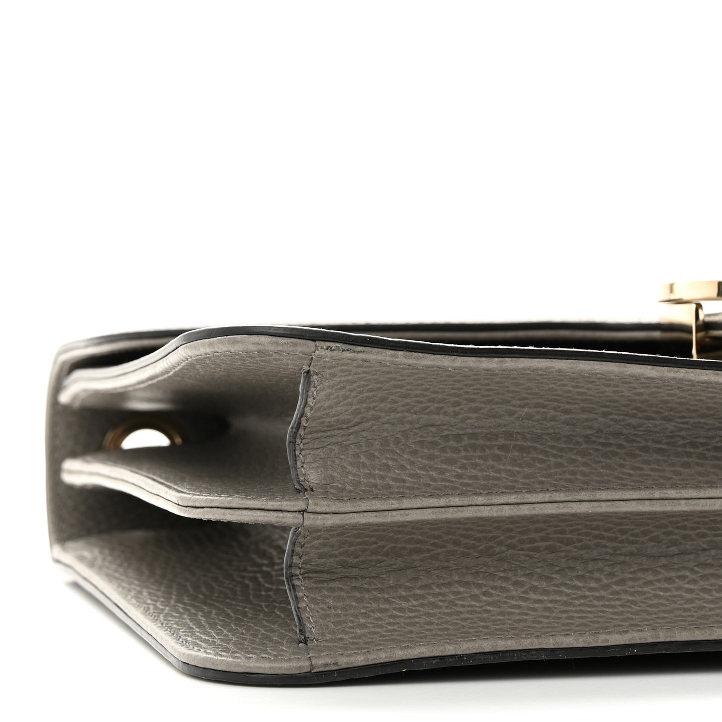 Dollar Calfskin Interlocking G Shoulder Bag Loess