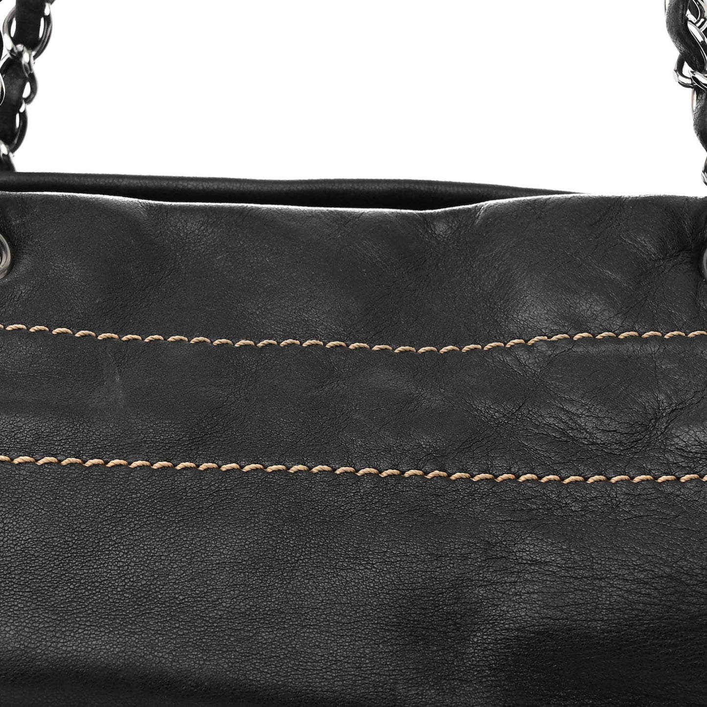 Lambskin Lax Accordion Shoulder Bag Black