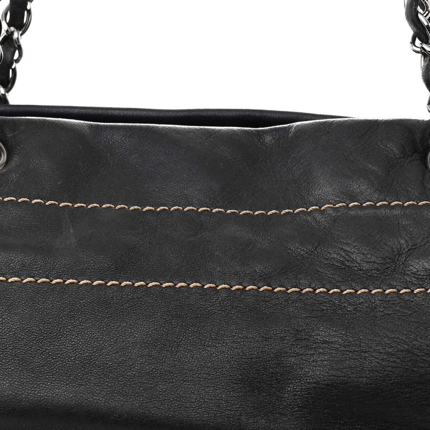 Chanel Lambskin Lax Accordion Shoulder Bag Black 8 of 12