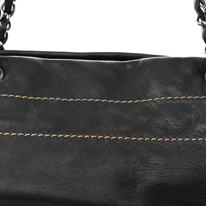 Chanel Lambskin Lax Accordion Shoulder Bag Black 8 of 12