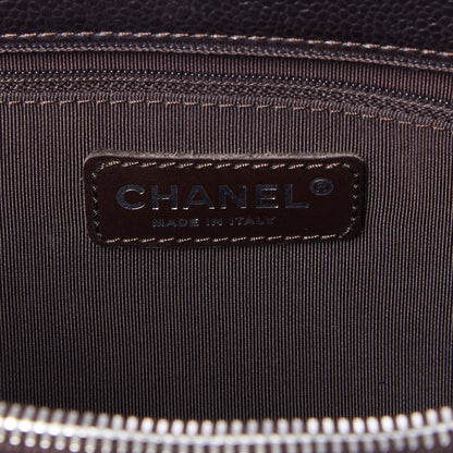 Chanel Caviar Quilted Grand Shopping Tote GST Dark Brown 7 of 9