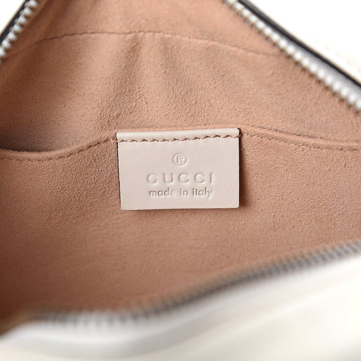 Gucci Calfskin Matelasse Mini GG Marmont Chain Shoulder Bag White 5 of 8