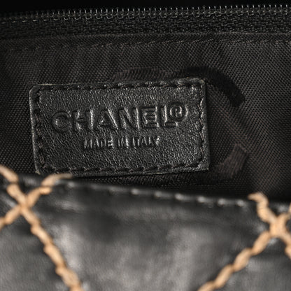 Chanel Calfskin Wild Stitch Large Tote Black 6 of 15